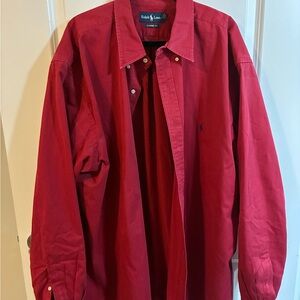 Ralph Lauren Classic Fit Deep Red Shirt